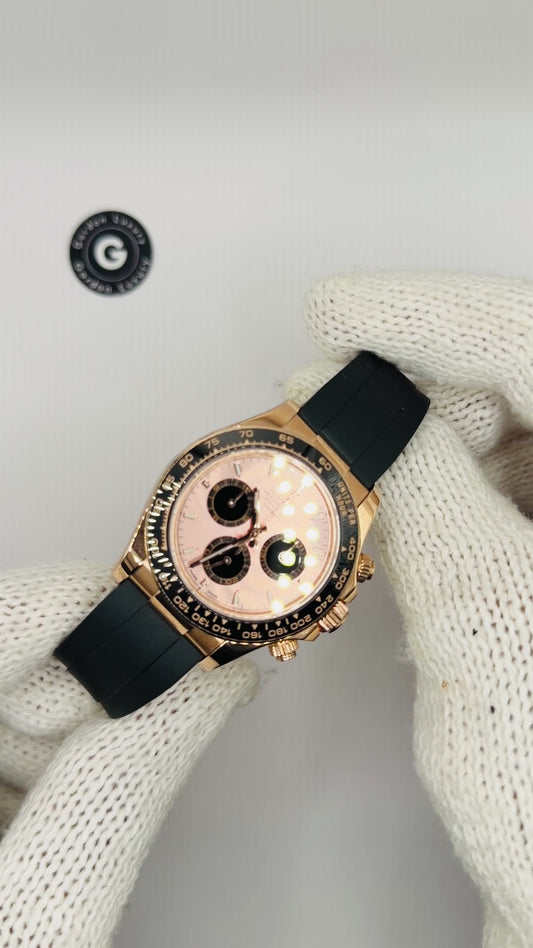 NEW 2025 Daytona Assembled 90% 40mm 126515LN Rose Gold Oysterflex Sundust Dial