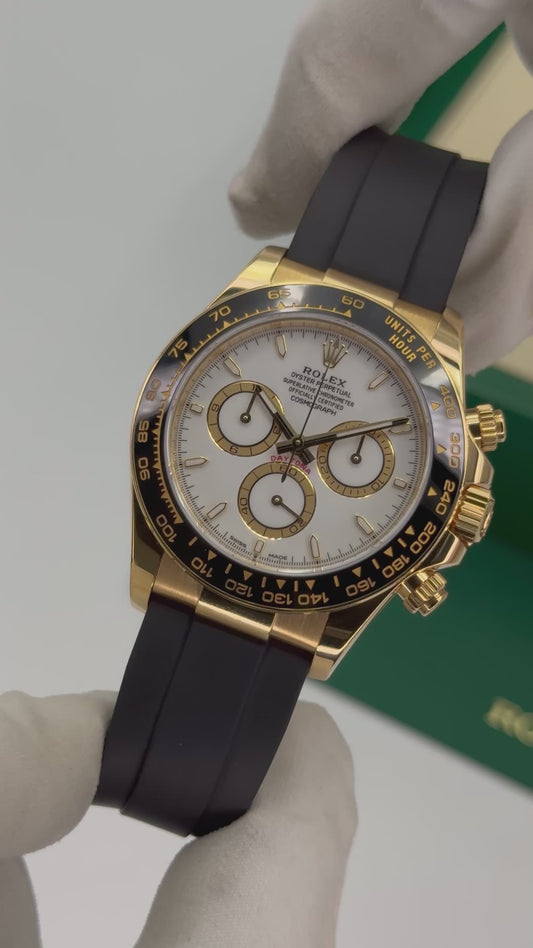 Daytona 2025 Assembled 40mm 126518LN Yellow Gold-plated White Dial