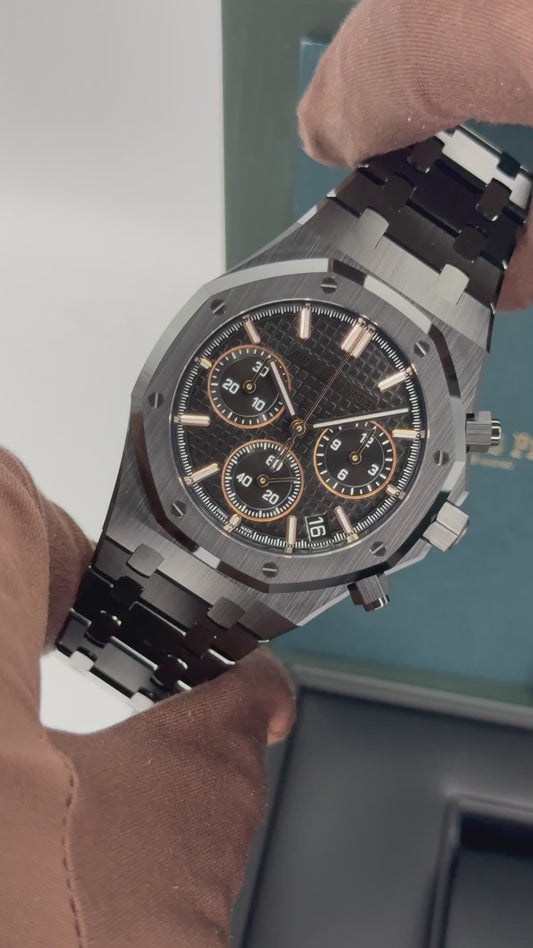 AP Assembled 100% Royal Oak 26240CE Black Ceramic Chronograph