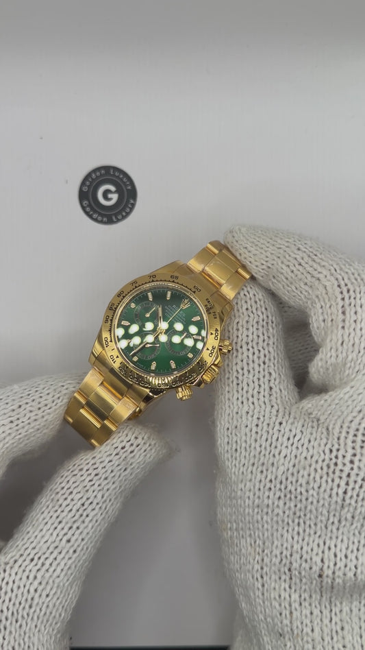Daytona Samlet (100) 2020 "John Mayer" 40mm 116508 Gul Guld Grøn Skive