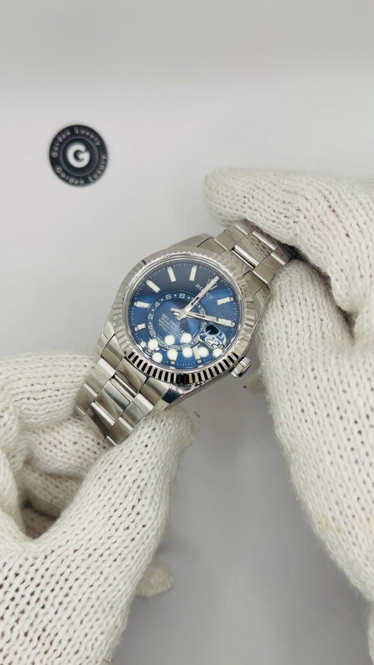 Sky-Dweller Assembled 42mm 326934 Stainless Steel Oyster Blue Dial