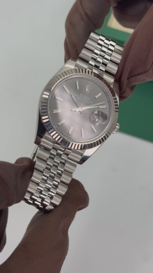 Datejust Geassembleerd (100) 41m 126334 Jubilee Rhodium Wijzerplaat