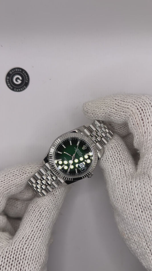 NEW 2026 Datejust Assembled (100) 41mm 126334 Stainless Steel Jubilee Green Ombre Dial