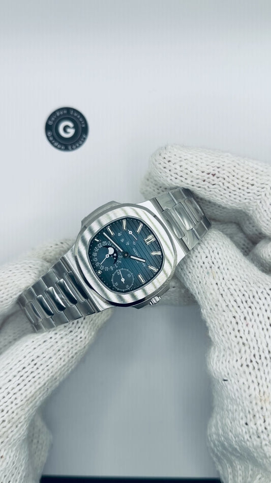 PP Nautilus Assemblato 100% 40mm 5712/1A-010 Acciaio Inossidabile Quadrante Blu