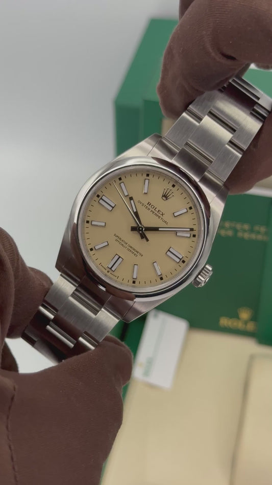 NEW 2025 Oyster Perpetual Assembled (100) 41mm 134300 Beige Dial