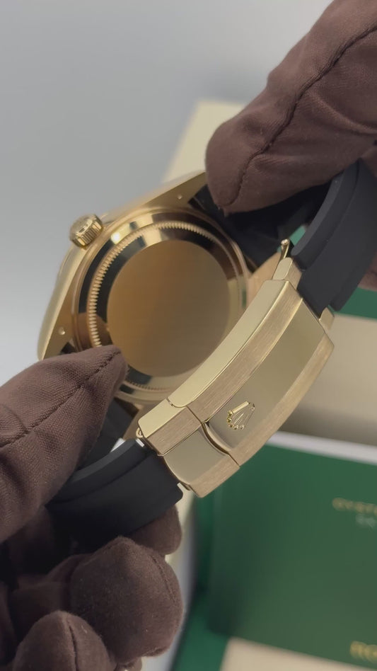 Sky-Dweller Assembled 42mm 336238 Yellow Gold Oysterflex Champagne Dial