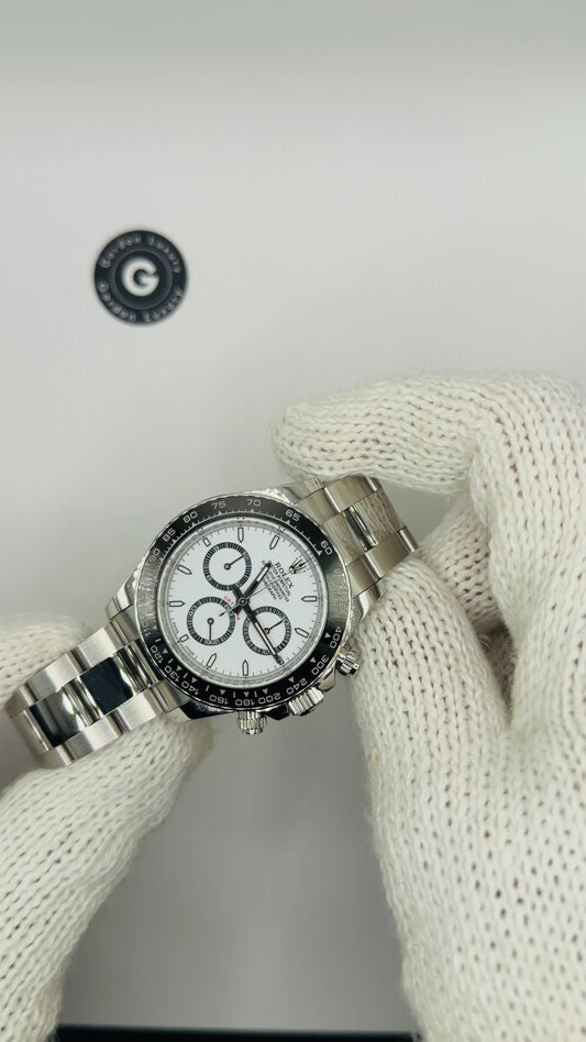 Daytona Assemblato (100) 40mm 126500LN Acciaio Inossidabile Quadrante Panda