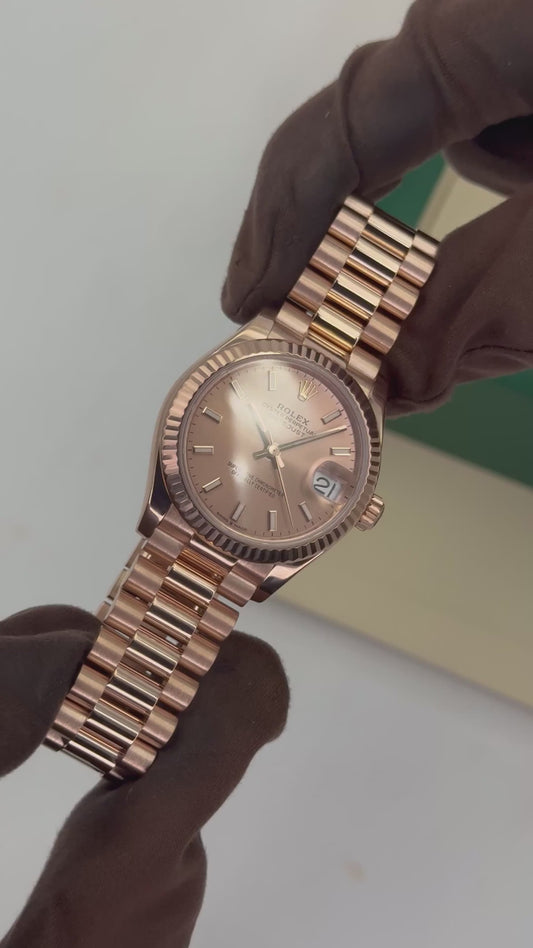 Datejust Assembled (80) Lady-Datejust 278275 31mm Rosè-Gold Presidenzial