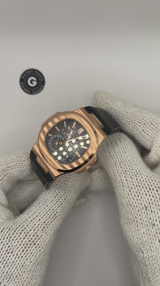 PP Nautilus Assembled 100% 40mm 5712R Rose Gold Brown Dial