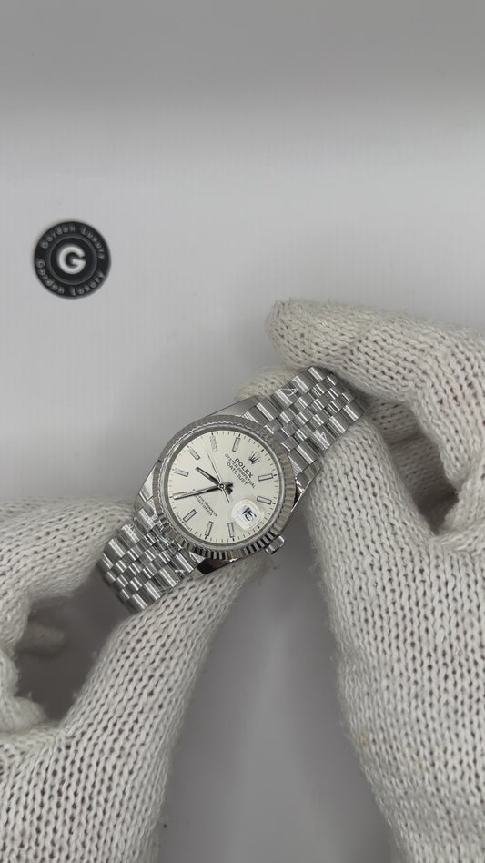 Datejust Samlet (100) NY 2024 36mm 126234 Jubilee Sølv Skive