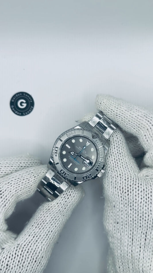 Yacht-Master Assemblato (100) 40mm 126622 Acciaio Inossidabile Quadrante Rodio