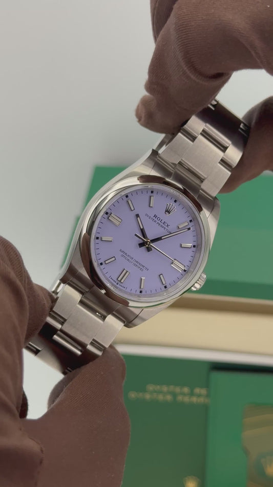 NEW 2025 Oyster Perpetual Assembled (100) 36mm 126000 Lavender Dial