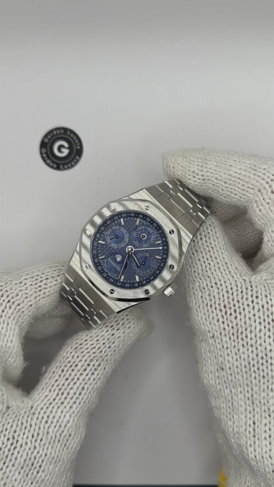 AP Assembled Royal Oak Perpetual Calendar 41mm “Full Brick” 26574ST blue dial