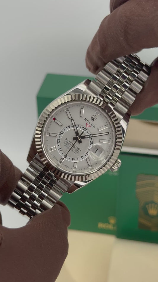 Sky-Dweller Assembled 42mm 336934 Stainless Steel Jubilee White Dial