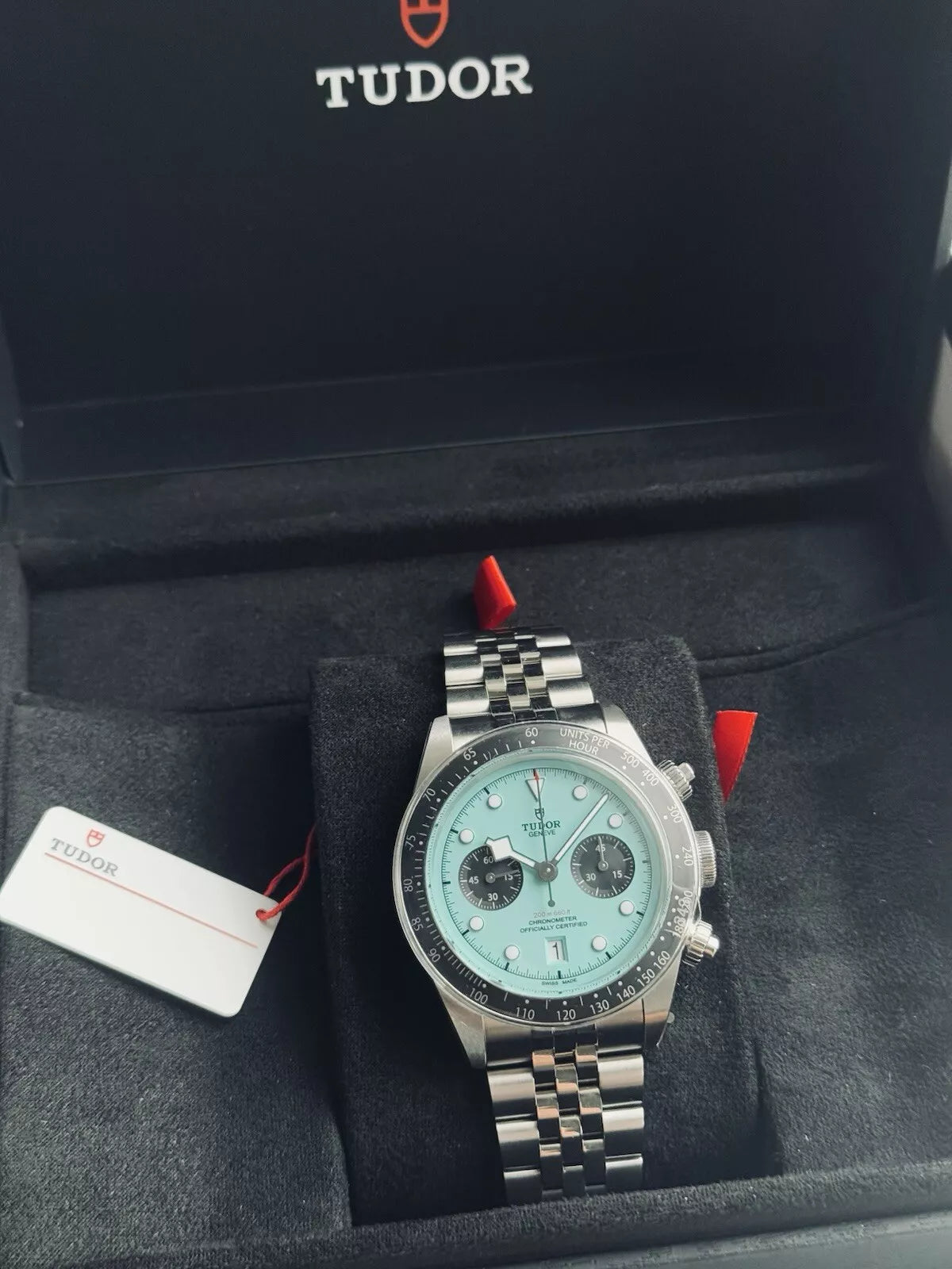 TD Black Bay 79360N 41mm Steel Flamingo Blue Dial Watch