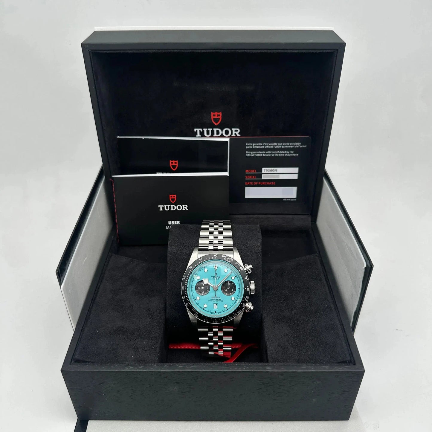 TD Black Bay 79360N 41mm Steel Flamingo Blue Dial Watch