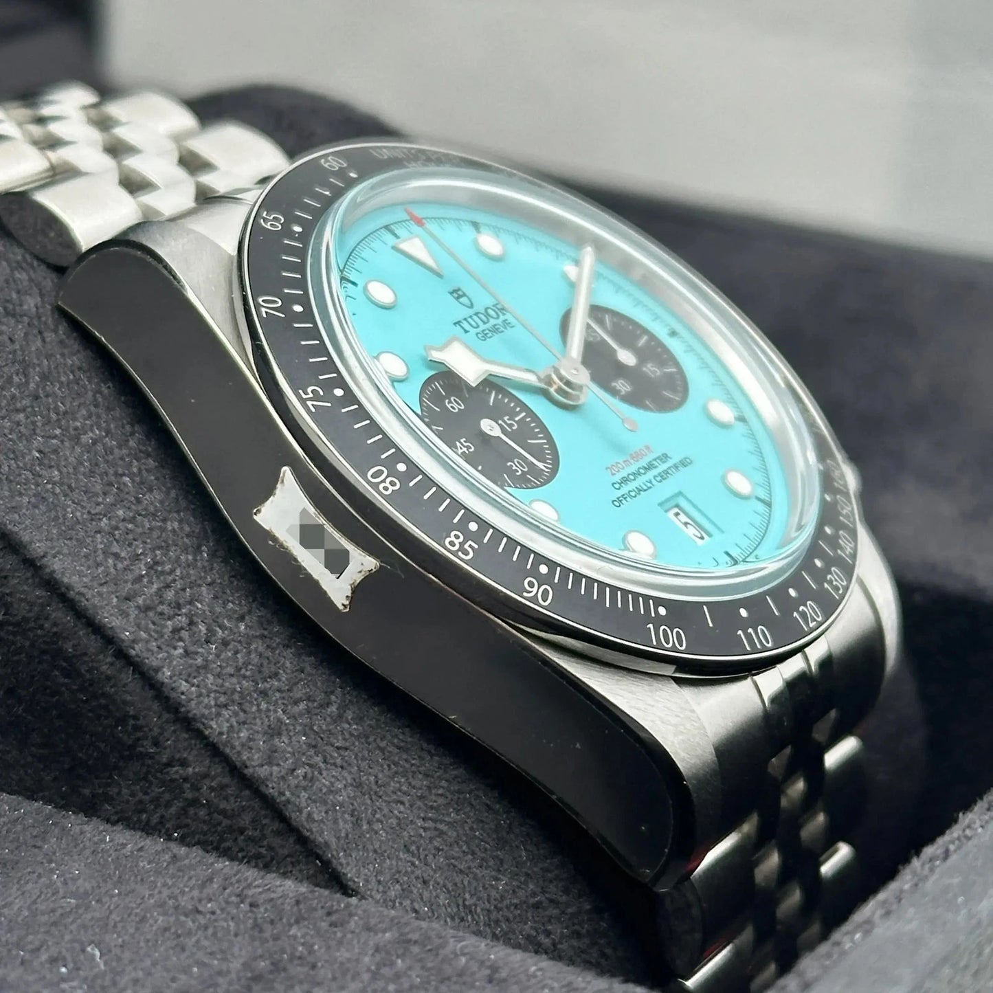 TD Black Bay 79360N 41mm Steel Flamingo Blue Dial Watch