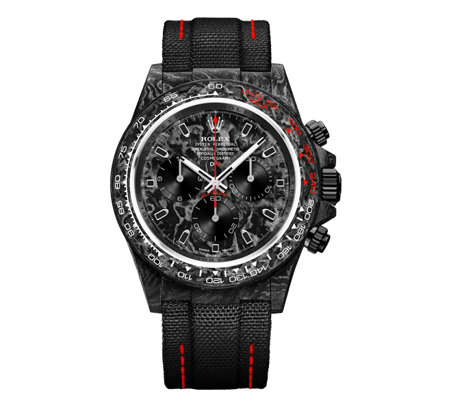 DW Daytona 41 mm Oyster, sort Assembled Speedster