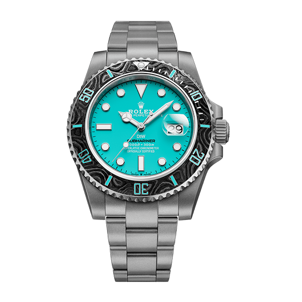 Dw Submariner samlet 41 mm akvamarin