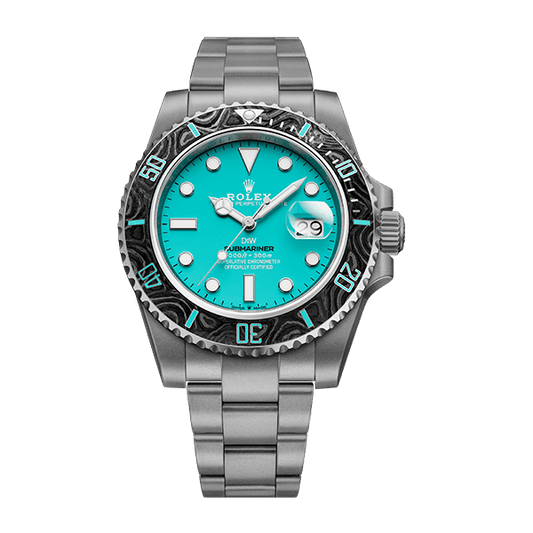 Dw Submariner samlet 41 mm akvamarin