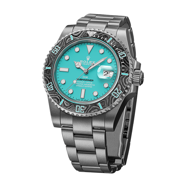 Dw Submariner samlet 41 mm akvamarin