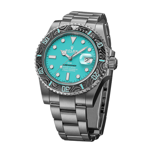 Dw Submariner samlet 41 mm akvamarin