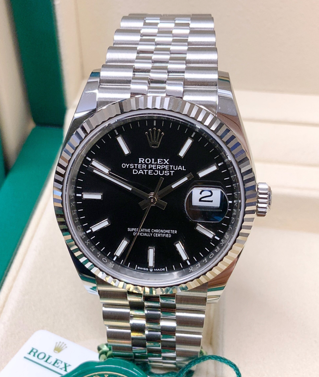 Assembled 80 Datejust 41mm 126334 Black Dial oyster steel