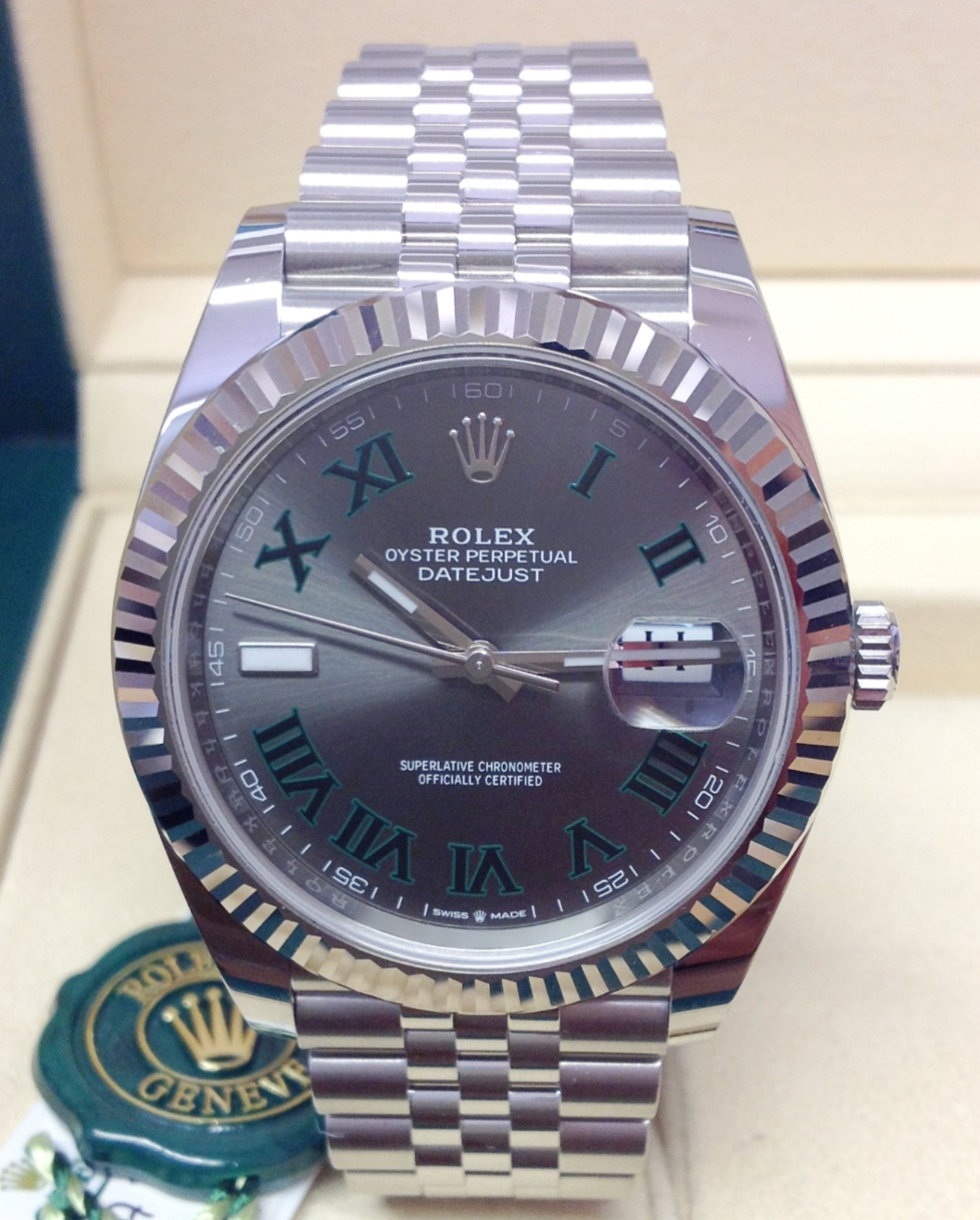 Datejust Assembled (80)  41 126334 wimbledon dial