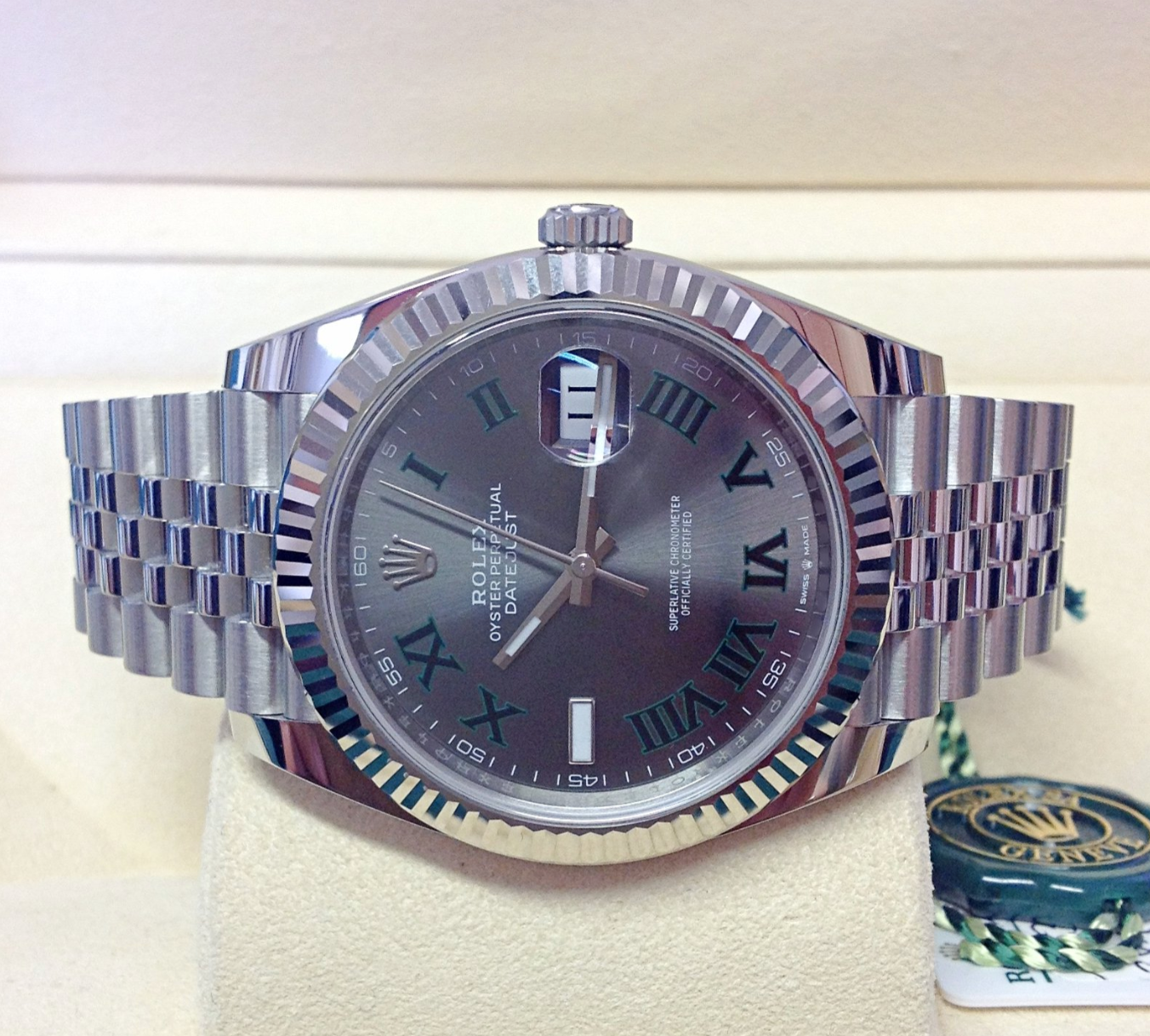 Datejust Assembled (80)  41 126334 wimbledon dial