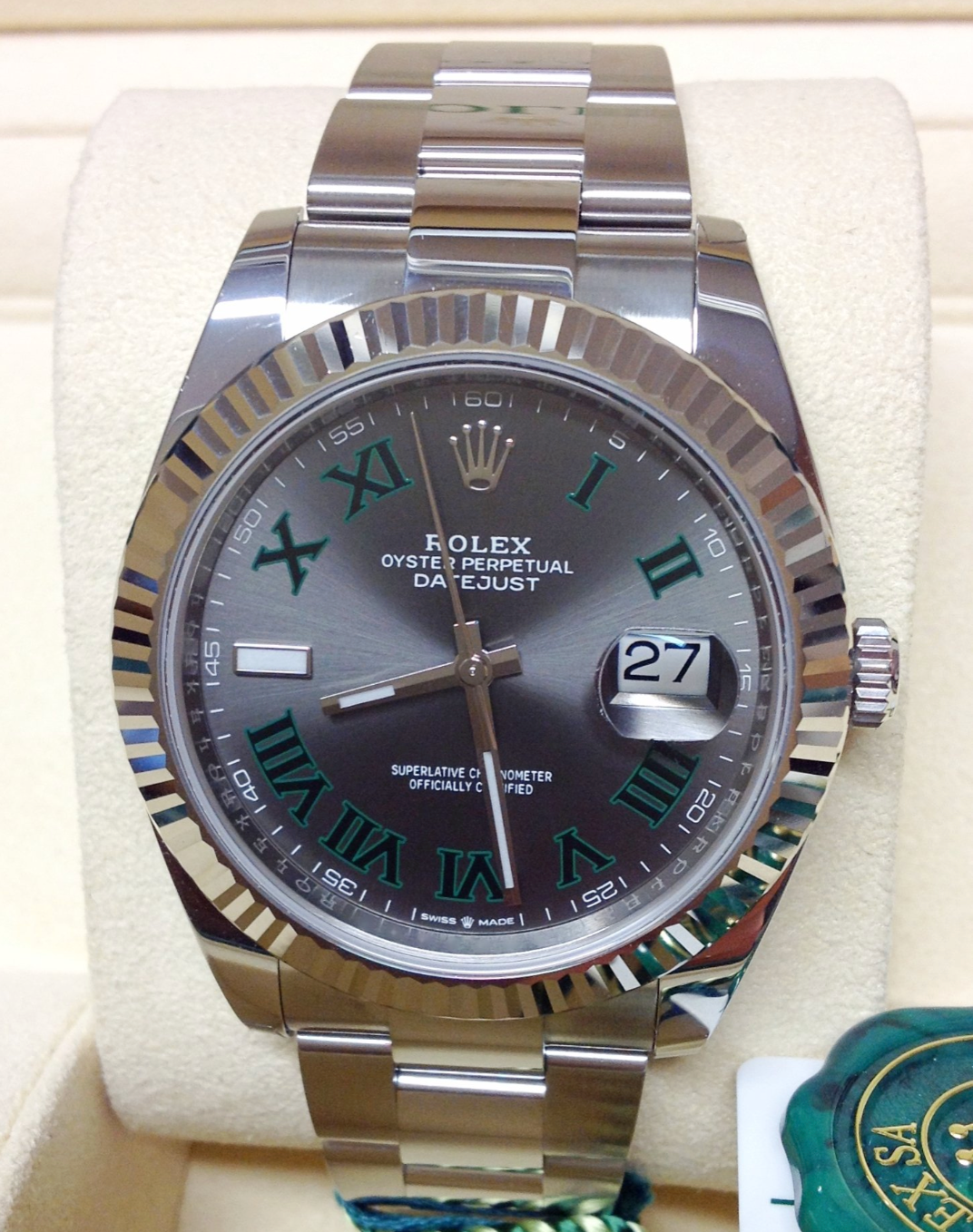 Datejust Assembled (80)  41 126334 wimbledon dial