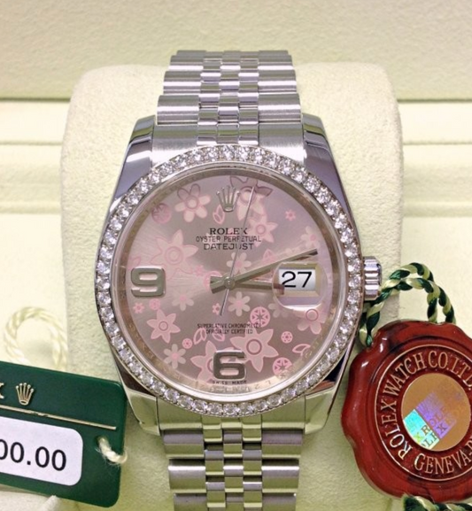 Datejust Assembled (80)  36mm 116244 Diamond Bezel