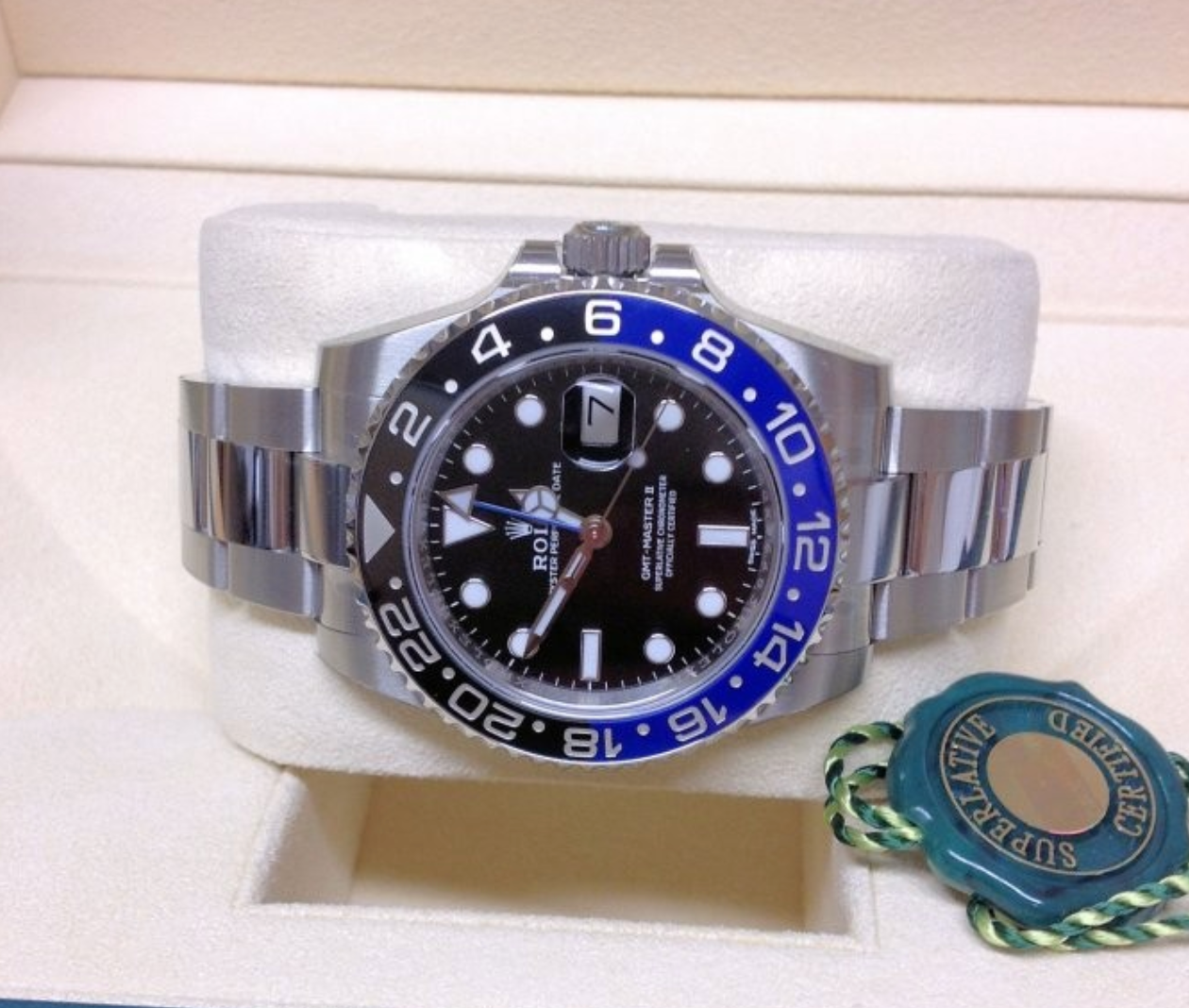 Rolex Assembled GMT Master II 126710BLNR Batman Gordon Luxury