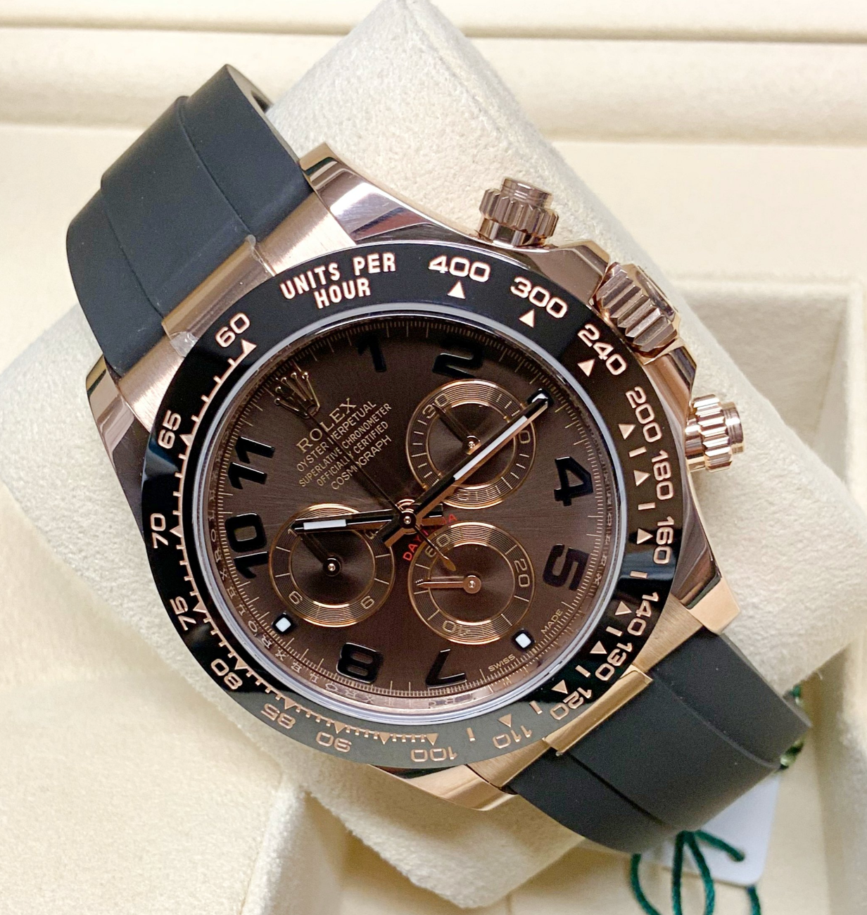 Assembled 80 Daytona oysterflex 116515LN rose gold choco arabic dial