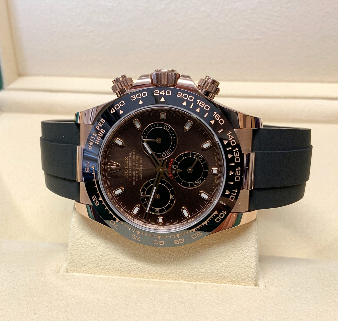 Assembled 80 Daytona oysterflex 116515LN rose gold choco dial