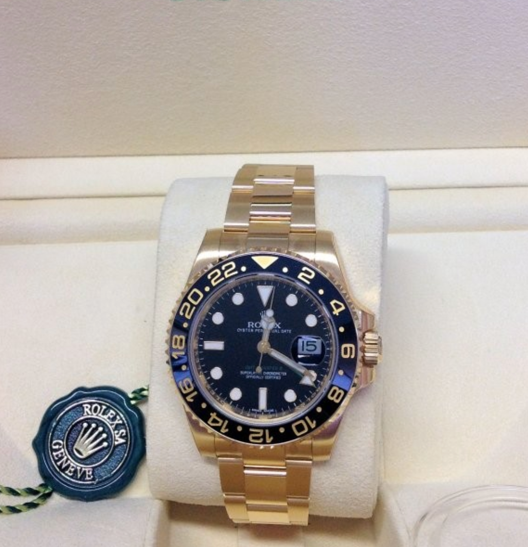 Assembled (80) GMT Master II 116718LN Color Gold