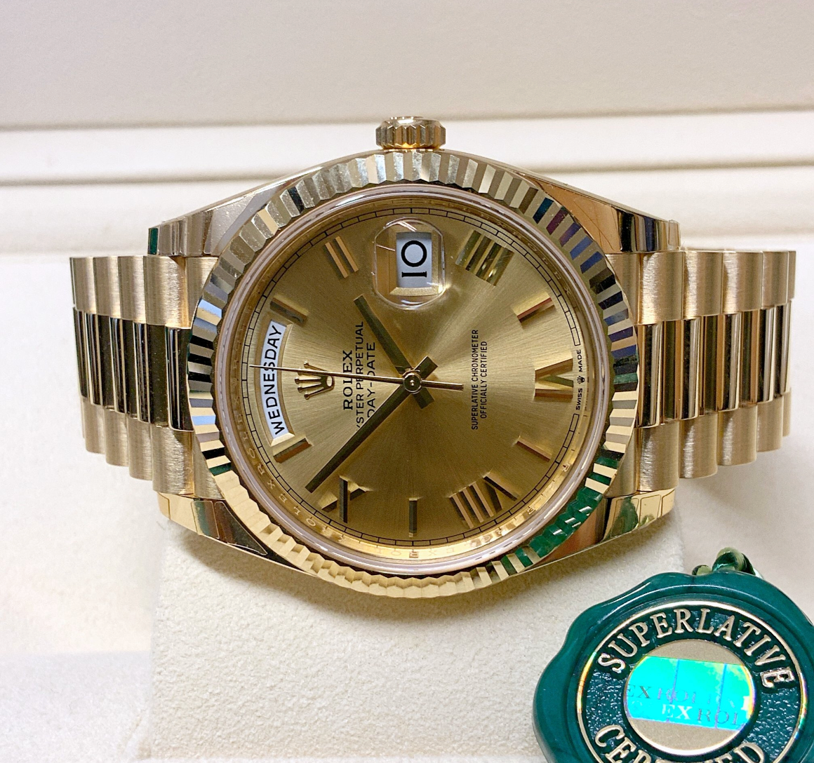 Assembled 80 Day-Date 228238 color Yellow Gold dial