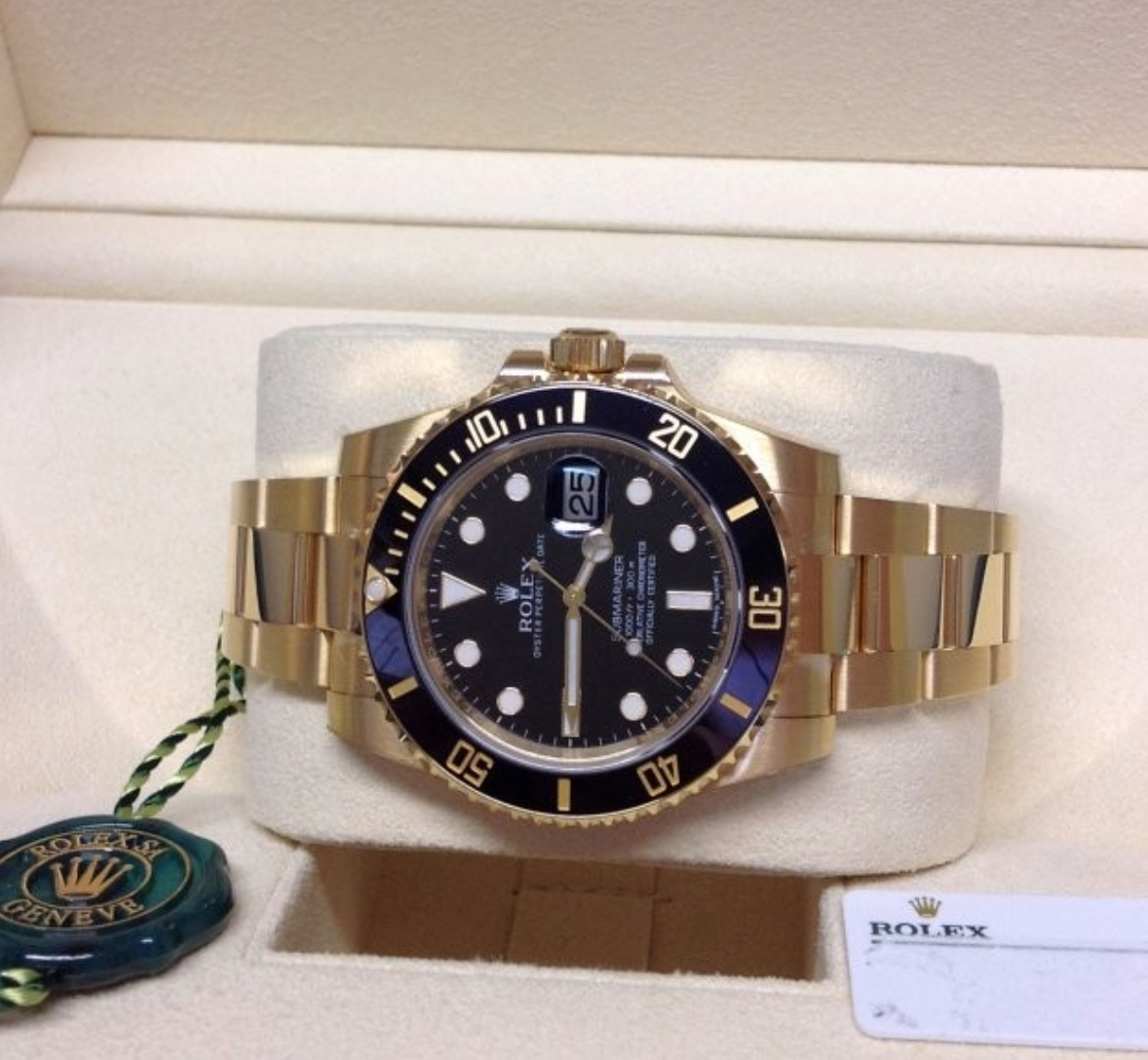 Assembled (80) Submariner Date 116618LN color Yellow Gold