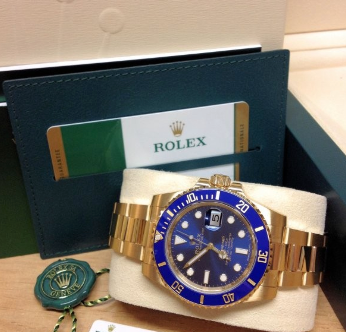 Assembled (80) Submariner Date 116618LB color Yellow Gold